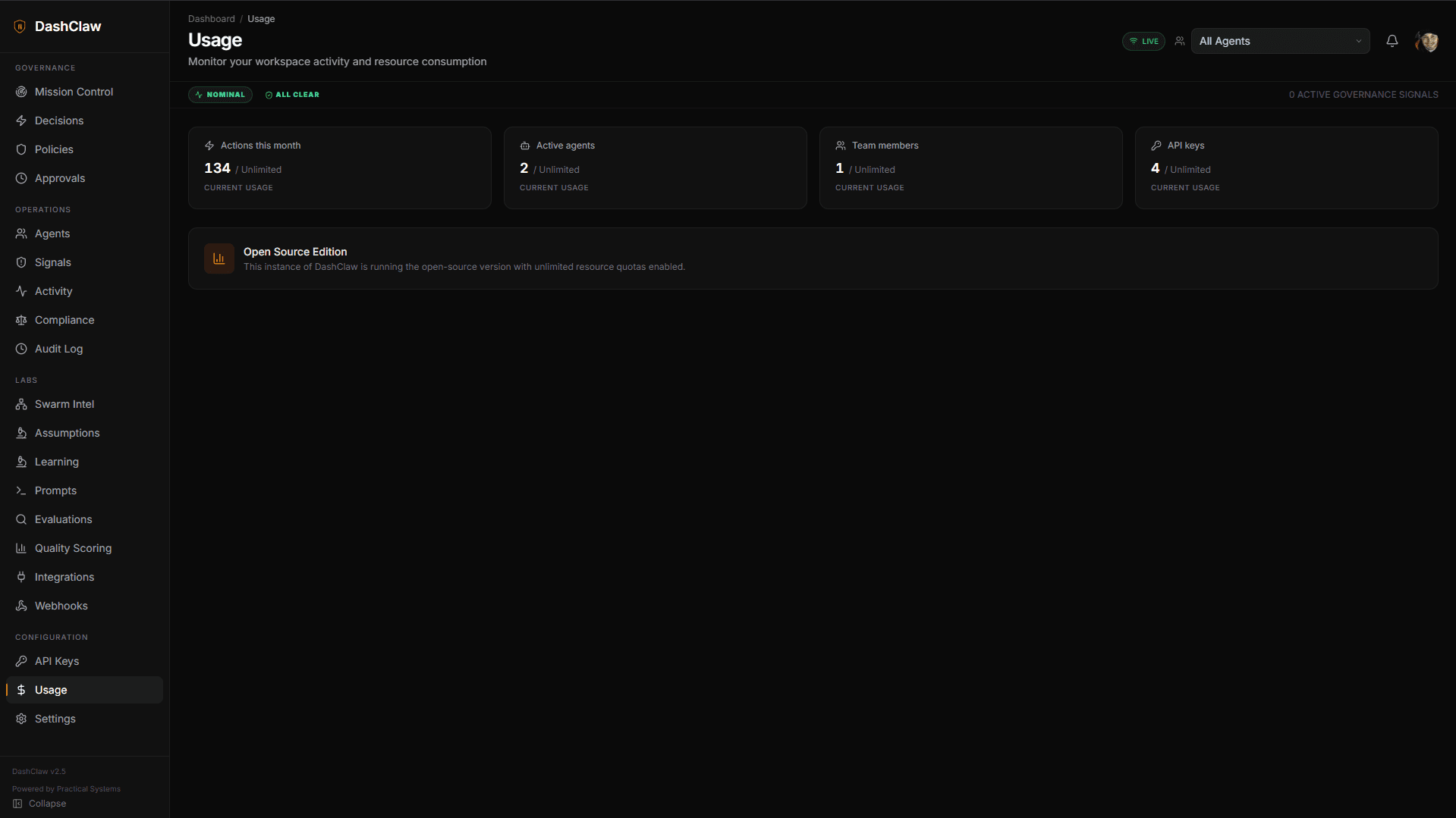 OSuite Resource Usage