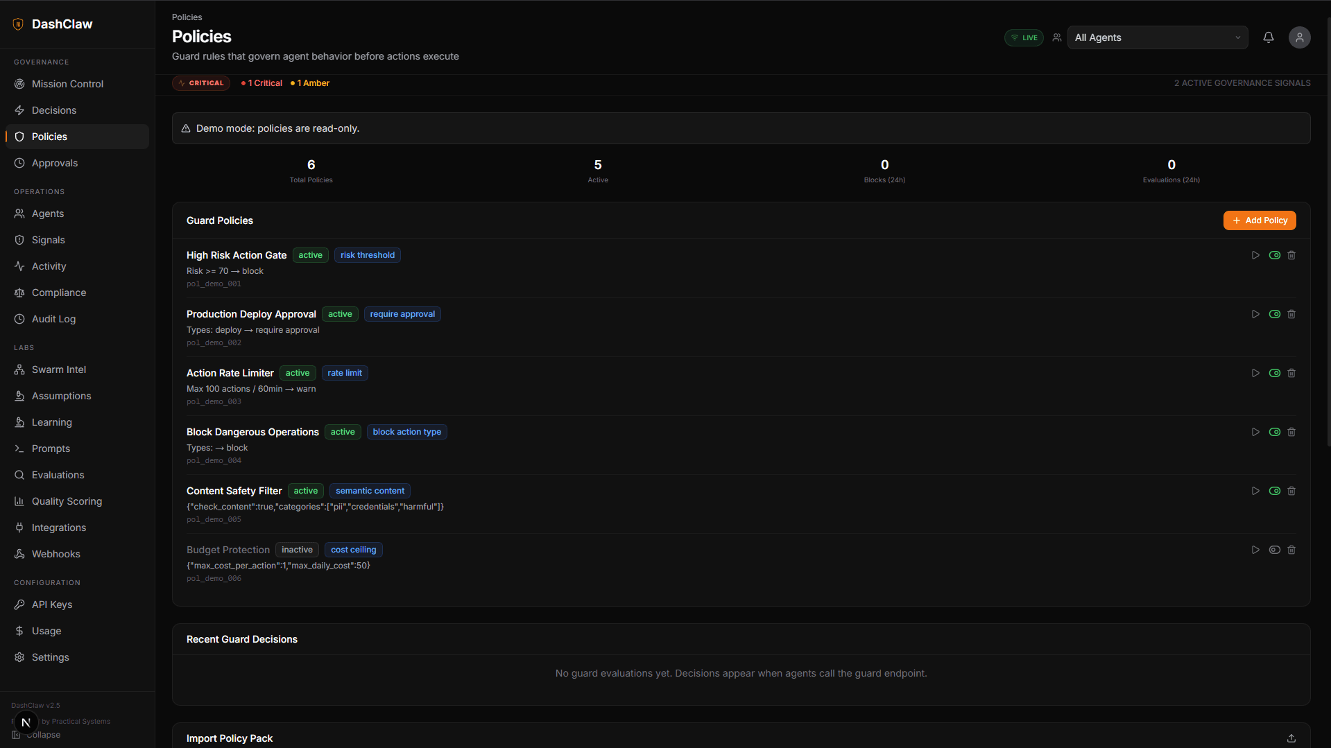 OSuite Policy Engine